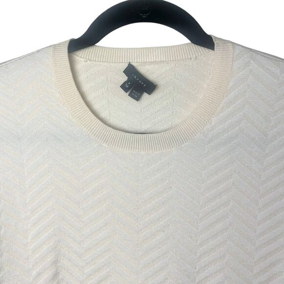 Theory Hannalor Evian Wool Blend Jacquard Sweater Sz S - Picture 5 of 8